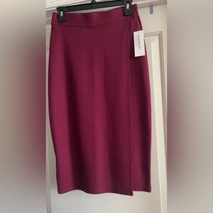 Liz Claiborne burgundy red Midi Pencil Skirt for Work